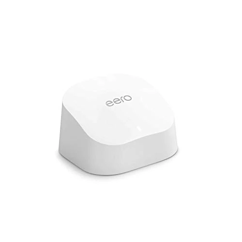 Oferta limitada: Router wifi de malla eero 6 de Amazon | Con Ethernet de 900 Mb/s, 140 m2 de cobertura y capacidad para conectar más de 75 dispositivos | 1 unidad, modelo de 2021 de 119.99 € a 89.99 € (ahorro 25%)