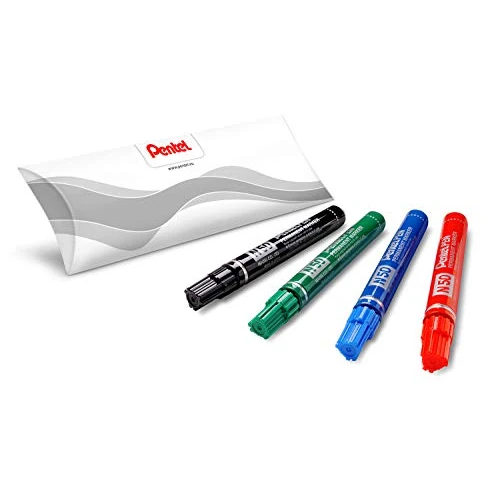 Offerta a tempo: Pentel N50 marcatore permanente punta conica 4 pz colori assortiti (nero, rosso, blu, verde) - 36% da 9.80 € a 6.25 €