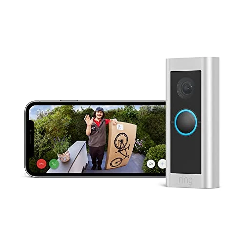 Oferta limitada: Ring videotimbre cableado Pro (anteriormente Video Doorbell Pro 2) | Timbre con cámara, vídeo 1536p HD, vídeo de cuerpo entero, detección de movimiento 3D y wifi | 30 días gratis de Ring Home de 229.99 EUR a 114.99 EUR (ahorro 50%)