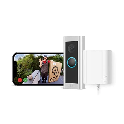 Limitiertes Angebot: Ring Videotürklingel Pro Kabel (bisher: Video Doorbell Pro 2) + Netzteil von Amazon | Klingel mit Kamera, 1536p HD, Kopf-bis-Fuß-Aufnahme, 3D-Bewegungserfassung, Vogelperspektive von 229.99 EUR auf 114.99 EUR (Spare 50%)