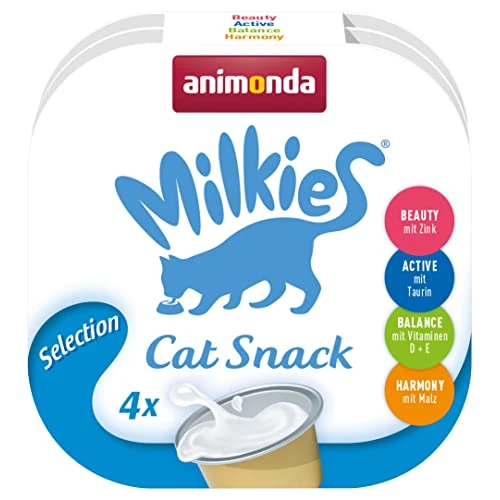 Offerta a tempo: animonda milkies Latte per gatti porzionato latte per gatti variety, 15 x 4 tazze - 12% da 29.85 € a 26.28 €
