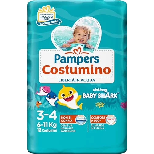 Pampers Il Costumino, Pack of 12 Diapers, Size 3 (6-11 kg)