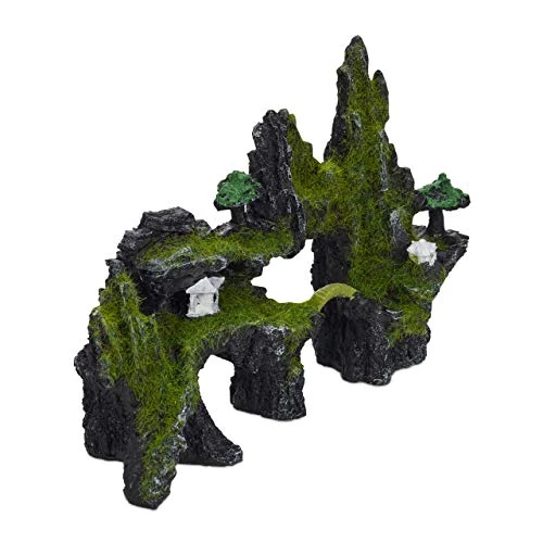 Oferta limitada: Relaxdays Decoración Acuario Roca, Estilo Japonés, Piedra, Escondite Peces, Poliresina, 1 Ud., 17 x 23,5 cm, Negro-Verde de 24.01 € a 24.01 € (ahorro 0.00%)