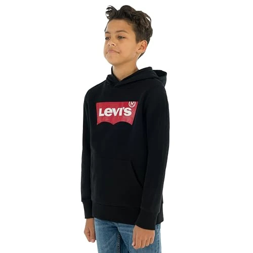 Levi's Lvb Batwing Screenprint Hoodie, Felpa con Cappuccio Bambini e ragazzi, Nero (Black), 6 anni