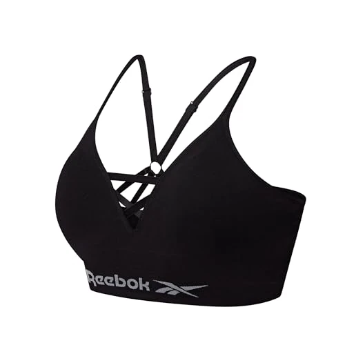 Reebok Maryna Reggiseno Sportivo Donna | Top Fitness Seamless Senza Ferretto con Coppe Rimovibili | Sostegno Elevato e Reggiseno Traspirante per Allenamento