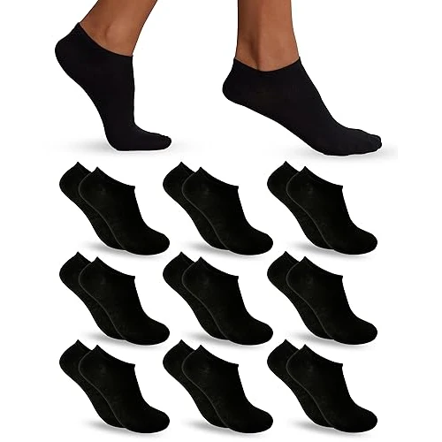 Offre limitée : POPYS 9 Paires Chaussettes hommes | Chaussetes femmes | Chaussette femme basse | Socquettes femmes | Socquettes hommes (FR/ES, Numérique, 40, 46, Taille normale, Taille normale, Noir) de 12.99 € à 11.99 € (8% de remise)