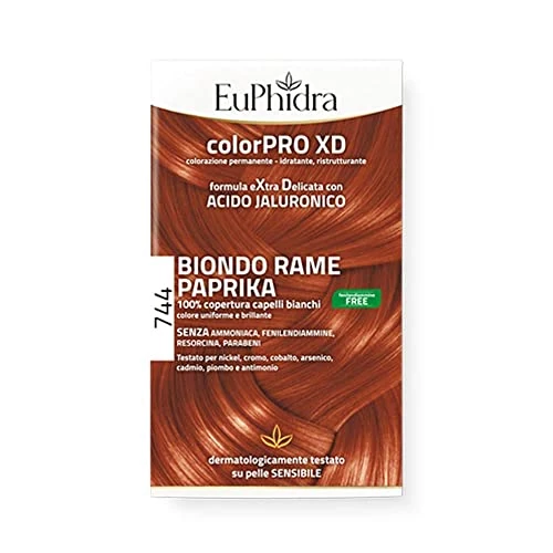 Euphidra Colorpro Xd - Permanent Coloring 744 Copper Blonde Paprika