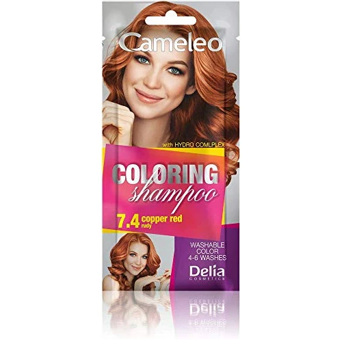 Cameleo - Champú para tintes - Copper Red - Refrescación rápida y sencilla del color "Color en color" - Sin amoniaco ni oxidantes - Champú en bolsa - 40 ml