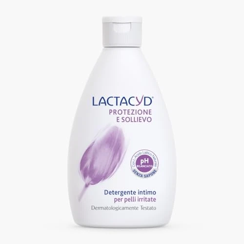 Lactacyd Protezione & Sollievo Detergente Intimo per Pelli Irritate Confezione da 12 Pezzi, 12 x 300 ml