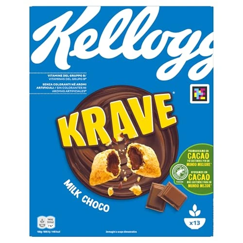 Offerta a tempo: Kelloggs Choco Krave - Cereali al Latte — 45% da 4,49 € a 2,49 €