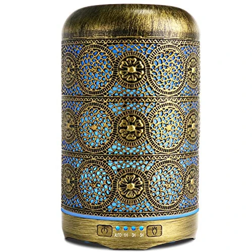 Offerta a tempo: SALKING Diffusore di Oli Essenziali 260ml, Metallo Diffusore di Aromi, Aromaterapia diffusore, Ultrasuoni Umidificatore con 7 Colori LED Luce Notturna, Profumazione Ambiente Senza BPA - 23% da 38.99 € a 29.99 €