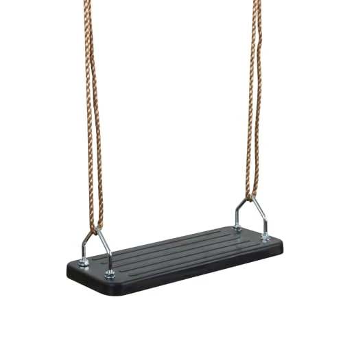 Oferta limitada: HUDORA Columpio de Tabla Negro - Asiento de Columpio de Goma - Certificado por TÜV Rheinland/GS con Cuerdas Ajustables en Altura - para Niños & Adultos hasta 100 kg de 32.07 € a 29.47 € (ahorro 8%)