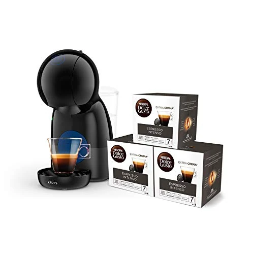 Krups KP1A05CA Piccolo Xs und Espresso, Schwarz und Rot