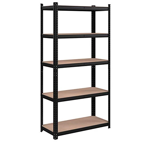 Offre limitée : SONGMICS Étagère de Rangement à 5 Niveaux, 40 x 90 x 180 cm, Capacité 875 kg, Planches Réglables, Style Industriel, pour Cuisine, Salon, Noir GLR040B01 de 43.99 € à 39.59 € (10% de remise)