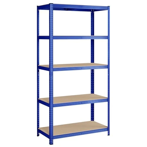 Tijdelijke aanbieding: SONGMICS Metalen rek zonder bouten, 5 verstelbare legplanken, 600 kg van 53.99 € naar 53.99 € (0.00% korting)