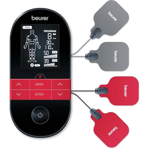 Limited-time offer: Beurer EM59 Digital 3-in-1 TENS Unit, EMS & Heat Therapy for Pain Relief & Relaxation, Muscle Stimulator with 2 Adjustable Channels, 64 Applications, Timer Function from $109.99 to $95.67 (save 13%)