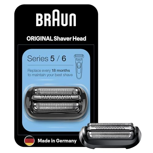 Oferta limitada: Braun Series 5 Cabezal de Recambio 53B ORIGINAL para Afeitadora Eléctrica Hombre, Compatible con las Máquinas de Afeitar Series 5 y 6, Fabricado en Alemania, Negro de 44.28 EUR a 44.28 EUR (ahorro 8%)