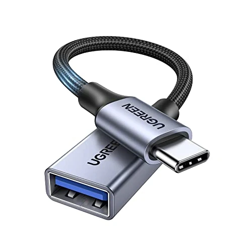 Offerta a tempo: UGREEN Cavo OTG Type C a USB 3.0 Adattatore Tipo C Maschio a Femmina 5 Gbps Nylon Intrecciato Compatibile con iPhone 17 PRO Max Air iPad MacBook 2024 Galaxy S24 Huawei Xiaomi (Gray) - 30% da 9.99 € a 6.99 €