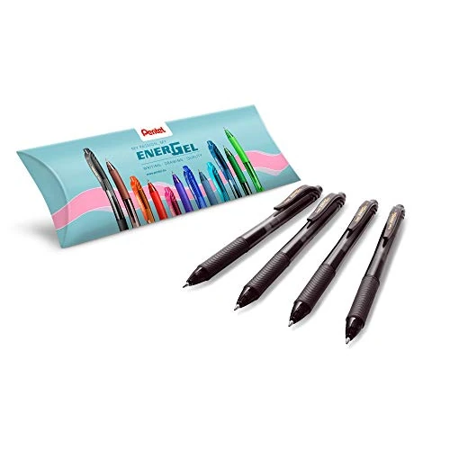 Offre limitée : Pentel Energel X BL107, Pack de 4 Rollers encre gel rétractables, Pointe moyenne 0,7 mm, Noir de 9.35 € à 9.35 € (0.00% de remise)
