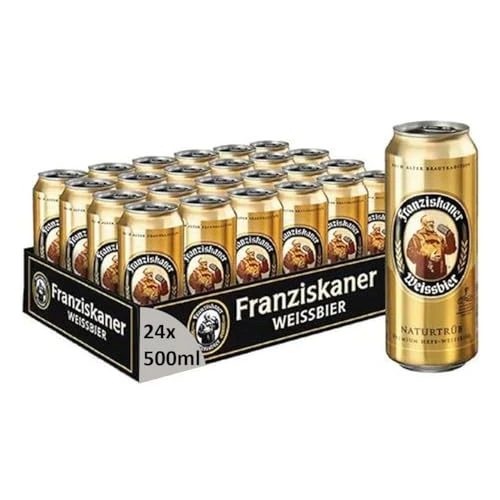 Offerta a tempo: Franziskaner Hell, Birra Lattina - Pacco da 24x50cl - 20% da 38.16 € a 30.39 €