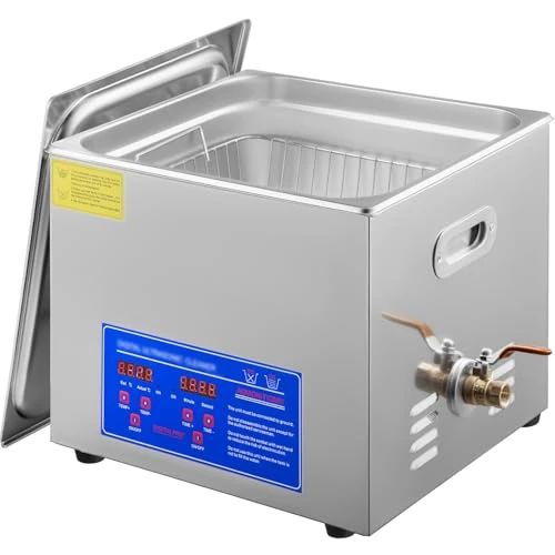 Oferta limitowana: VEVOR Ultradźwiękowa myjka ultradźwiękowa 15 l Profesjonalna myjka ze stali nierdzewnej wielofunkcyjna z cyfrowym zegarem grzewczym do okularów zegarki biżuteria laboratorium z 528.99 zł na 528.99 zł (oszczędź 0.00%)