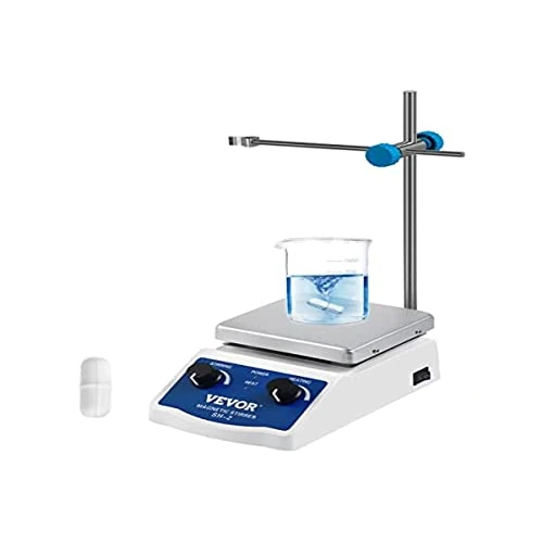 Offerta a tempo: VEVOR Agitatore Magnetico SH-2 Agitatore Magnetico da Laboratorio Piastra Riscaldante 2000 ml Capacità di Miscelazione con Piastra Riscaldante Miscelatore Riscaldante Display Digitale - 38% da 59.99 € a 36.95 €