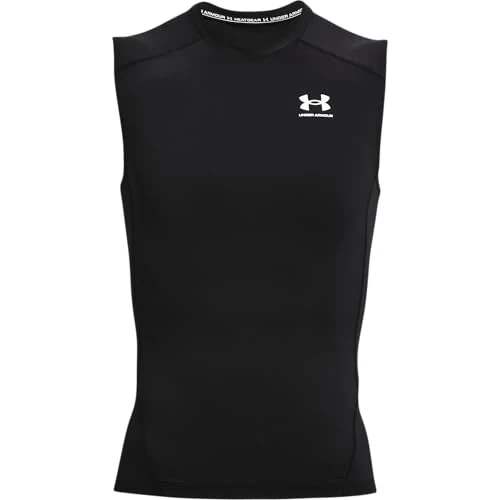 Tijdelijke aanbieding: Under Armour Heren Heatgear Compressie Basislaag Vest, Black/White van 40.79 EUR naar 31.00 EUR (korting 24%)