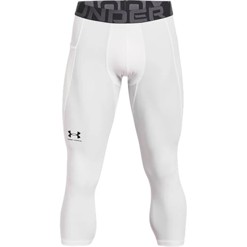 Offerta a tempo: Under Armour UA HG 3/4 Legging, Pantaloni Uomo, Bianco, L - 22% da 40.00 € a 31.31 €