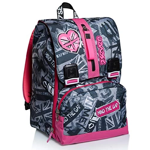 Oferta limitada: Seven Mochila Expandible por medio de cremallera lateral TRIPLICABLE KEEP FLAG, Rosado - Mochila Escolares, Escuela Primaria y Secundaria, Colegio, Universidad, para niños, niñas, adolescentes de 47.60 EUR a 47.60 EUR (ahorro 0%)