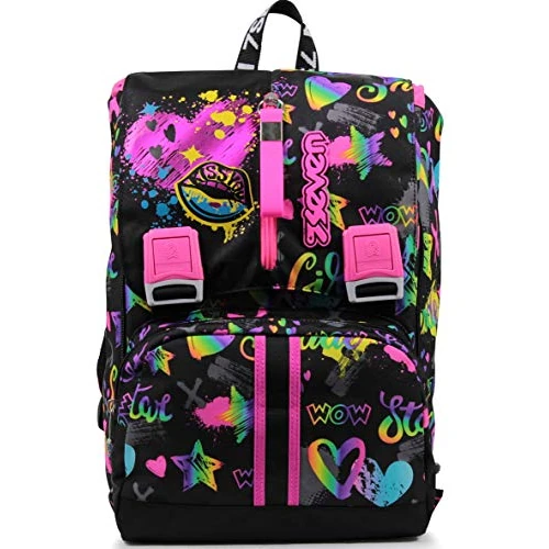 Offerta a tempo: Seven Zaino Scuola Estensibile, Multicolore, Iridiscent, Zaino Doppio Scomparto Estensibile Tramite Zip Laterali, Scuola, Bambina e Ragazza - 25% da 69.90 € a 52.39 €