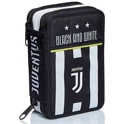 Offre limitée : Seven Juventus 3-Compartment Case, Best Match, Black and White, with Pens, Pencils, Colors and More de 27.64 EUR à 19.90 EUR (remise 28%)