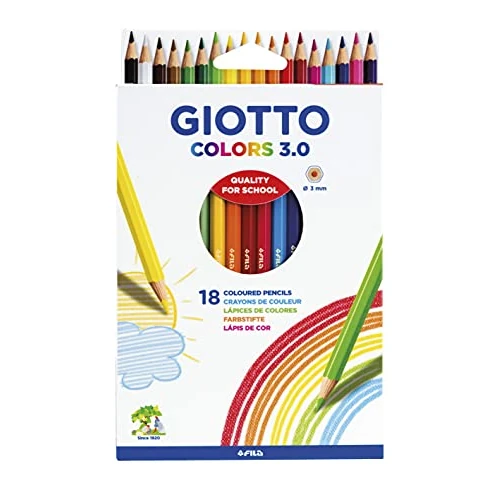 Limited-time offer: Giotto Colors 3.0 Pencil Case 18 Pieces from 44.42 £ to 4.15 £ (save 90.66%)