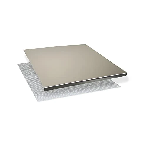 Offre limitée : INOXLM Plaque Inox Cuisine 50x50cm en acier Inoxydable, Planche a decouper inox différentes tailles pour Cuisine, Bar, Restaurant Planche à Pétrir Inox pour Pain et Pizza(Hauteur 2cm) de 69.46 € à 69.46 € (0.00% de remise)