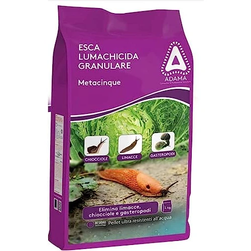 Offerta a tempo: adama Esca LUMACHICIDA GRANULARE METACINQUE 1 kg Elimina limacce, lumache, chiocciole e gasteropodi - 0.00% da 13.35 € a 13.35 €