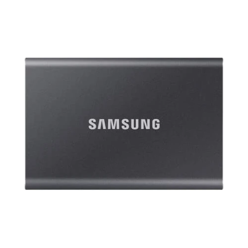Samsung T7 Portable SSD - 2 TB - USB 3.2 Gen.2 External SSD Titanium Grey (MU-PC2T0T/WW)