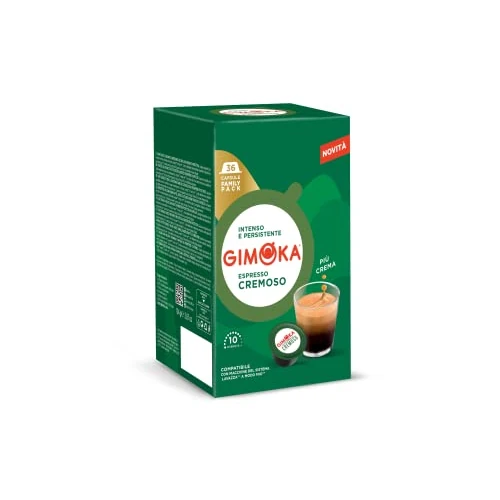 Zeitlich begrenztes Angebot: Gimoka Kaffeekapseln Espresso Cremoso Kaffeemischung, Intensität 10-144 Kapseln Kompatibel mit Lavazza* A Modo Mio* Haushalts-Espressomaschinen, 144 Stück (4 x 36 Getränke) Hergestellt in Italien von 19.24 € auf 19.24 € (0.0% 