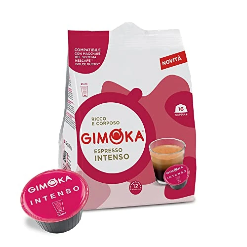 Offerta a tempo: Gimoka - Compatibile Per Nescafé - Dolce Gusto - 64 Capsule - Gusto INTENSO - Intensità 12 - Made In Italy - Confezioni Da 16 Capsule - 0.00% da 17.20 € a 17.20 €