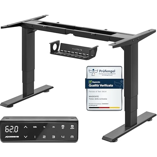 Oferta limitada: MAIDeSITe Marco de Escritorio de pie Altura Ajustable Eléctrica Doble Motor 3 Sección Patas Telescópicas con tecla de Memoria Automática Inteligente(Negro) de 339.99 € a 339.99 € (ahorro 0.00%)