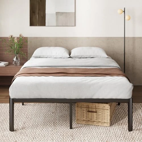 Tijdelijke aanbieding: Zinus Van Bed 140 x 190 cm - Bedframe 41 cm hoog met opbergruimte onder het bed - metalen platform bed - zwart van 53.50 EUR naar 53.50 EUR (korting 0%)