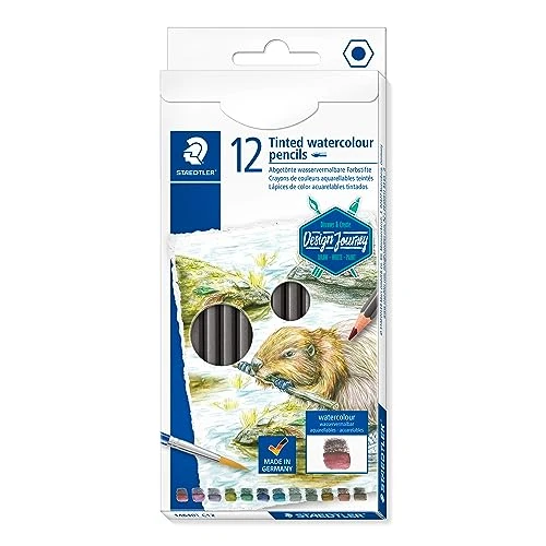 STAEDTLER Design Journey 14610T C12 - Lápices de acuarela (12 unidades)