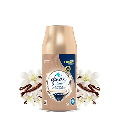 Oferta limitowana: Glade (Brise) Automatic Spray uzupełniający, zapach do pomieszczeń, Romantic Vanilla Blossom, 4 sztuki w opakowaniu (4 x 269 ml) z 150.72 zł na 150.72 zł (oszczędź 0.00%)