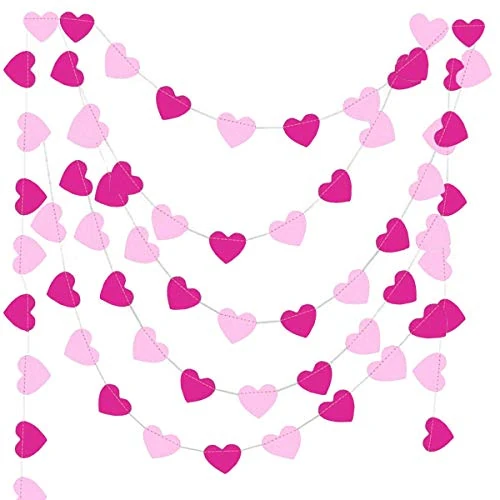 Tijdelijke aanbieding: 9 Meter Papieren Hartslinger Roze, Hangende Hart Slinger, Versieringen voor Verjaardag, Verjaardagsversiering voor Meisjes. Verjaardagsversieringen Kinderen van 5.99 € naar 5.99 € (0.00% korting)