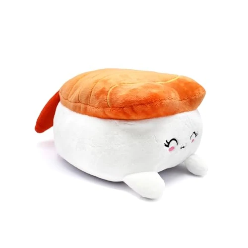 Limitiertes Angebot: Joy Toy - Plushi Nigiri Sushi mit Garnele (gestickt) Plüsch - Größe 20 cm, Weiß,orange,rosa,schwarz von 19.19 EUR auf 19.19 EUR (Spare 0%)
