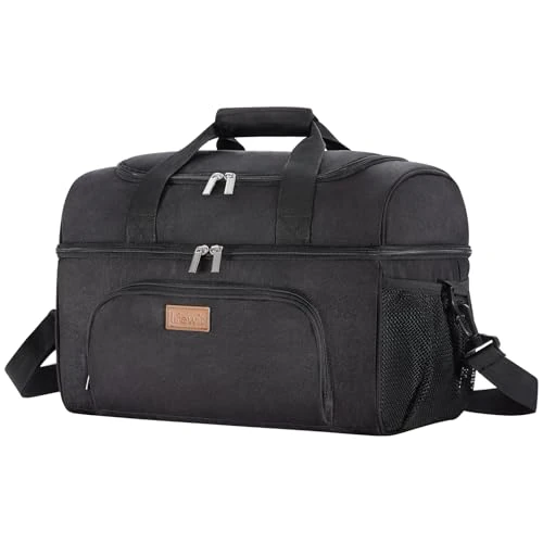 Offre limitée : Lifewit Sac Isotherme, Glaciere Souple Isothermes, Portable Sacs Isotherm avec Double Compartiment pour Voyage, Pique Nique, Camping, Plage, Noir 30L de 46.99 € à 46.99 € (0.00% de remise)