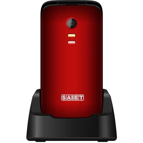Offerta a tempo: SAIET - Cellulare per Senior Facile e Intuitivo da Usare SCUDOtre - Telefono per Anziani con Tasti e Caratteri Grandi - Audio Amplificato e SOS - Rosso - 0.00% da 69.90 € a 69.90 €