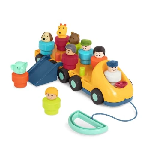 Offerta a tempo: Battat - Autobus giocattolo con parti mobili e 9 figure - Giocattolo per lo sviluppo di bambini e ragazzi - Tirare per girare - 18 mesi + - 43% da 14.99 € a 8.55 €