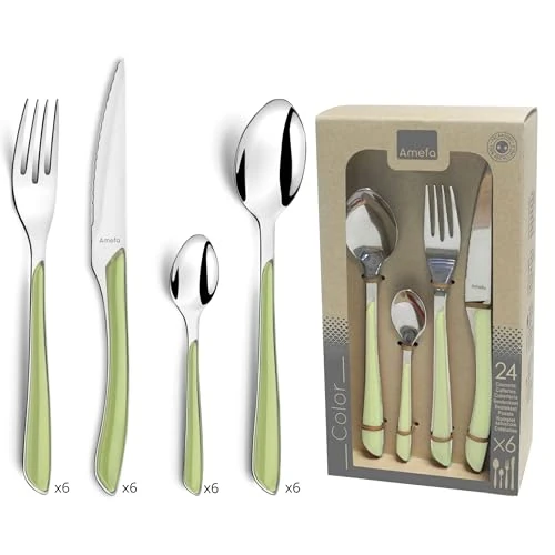 Amefa 2214PGPA10C40 ECLAT 24-Piece Cutlery Set for 6 People