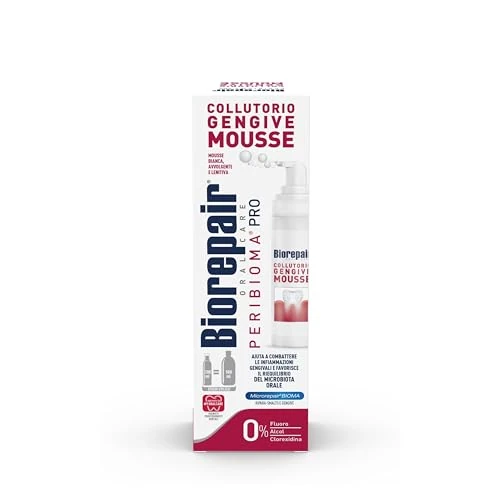 Begrenztes Angebot: Biorepair, Peribioma™ Mundspülung Mousse, Mundspülung für entzündetes Zahnfleisch, antibakteriell, Reparieren von Malz, Format 200 ml von 7.87 EUR auf 7.00 EUR (Rabatt 11%)