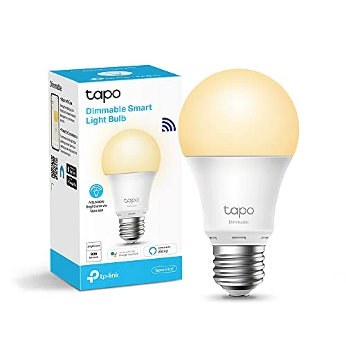 Limitiertes Angebot: Tapo TP-Link L510E smarte WLAN Glühbirne E27, dimmbar, kein Hub notwendig, kompatibel mit Alexa, Google Assistant, Abläufe und Zeitpläne von 6.79 EUR auf 5.99 EUR (Spare 12%)