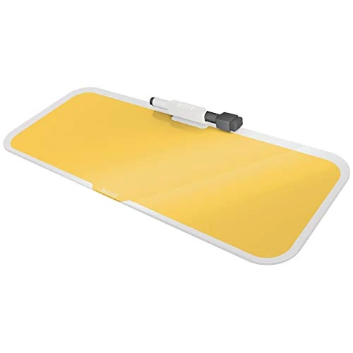 Offerta a tempo: Leitz Blocco da scrivania in vetro cancellabile a secco, Gamma Cosy, Giallo Caldo, 52690019 - 0.00% da 22.61 € a 22.61 €